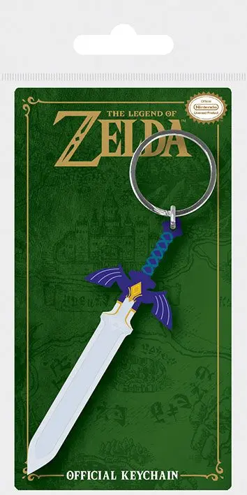 Legend of Zelda Rubber Keychain Master Sword 6 cm termékfotó
