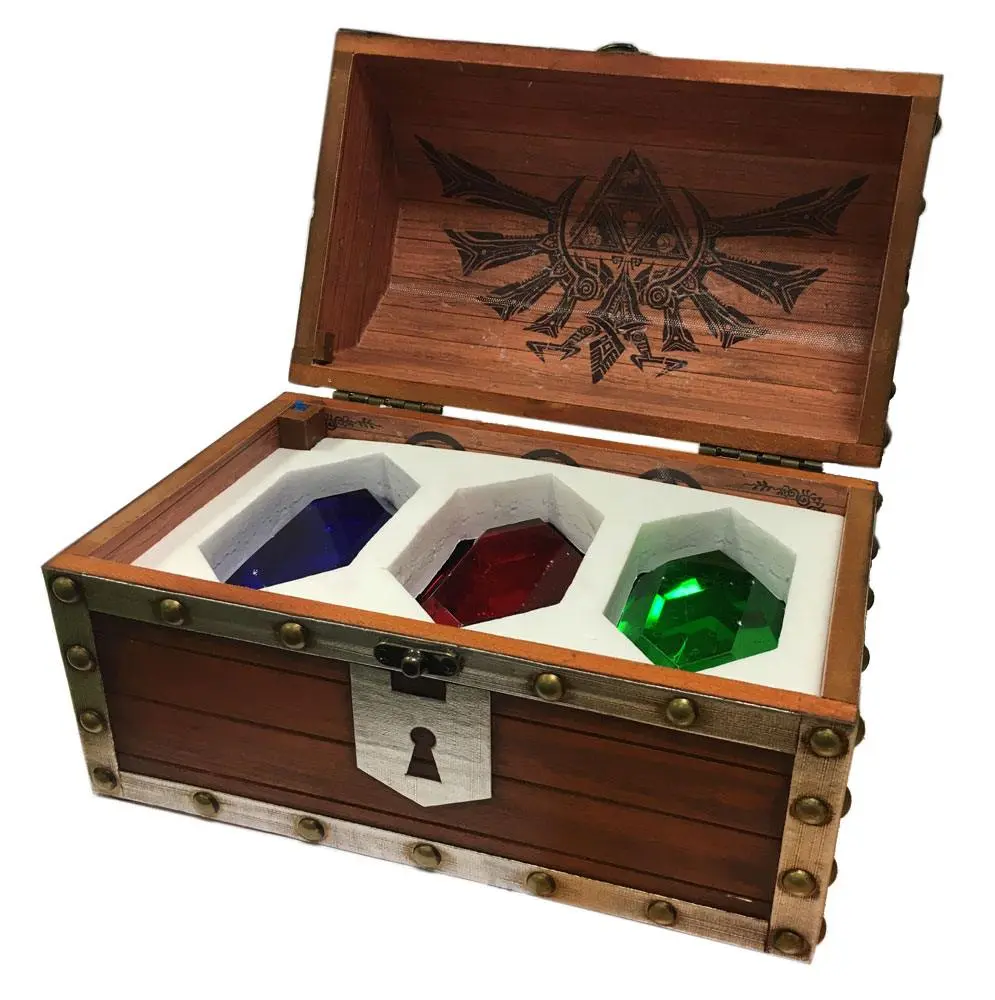Legend of Zelda Paperweight 3-Pack Rupee Chest product photo