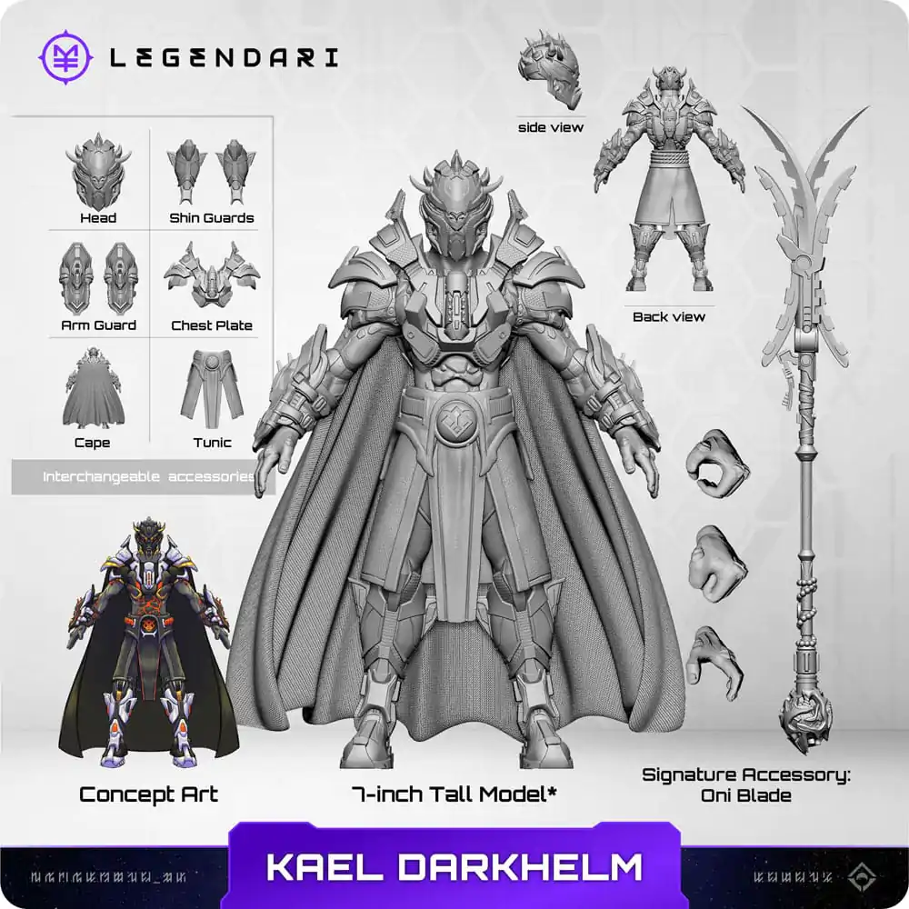 Legendari Action Figure 1/10 Kael Darkhelm 18 cm termékfotó