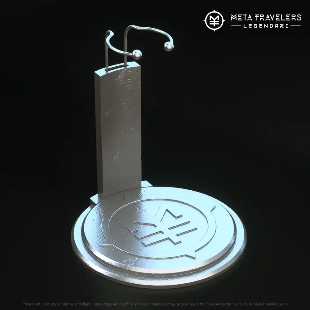 Legendari Action Figure Stand with MetaTravelers Logo termékfotó