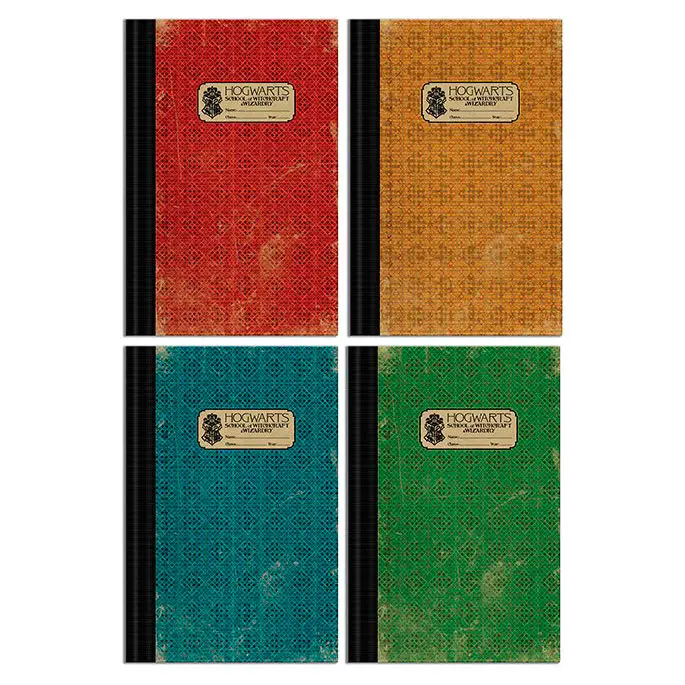 Fantastic Beasts Hogwarts set 4 A5 notebooks product photo