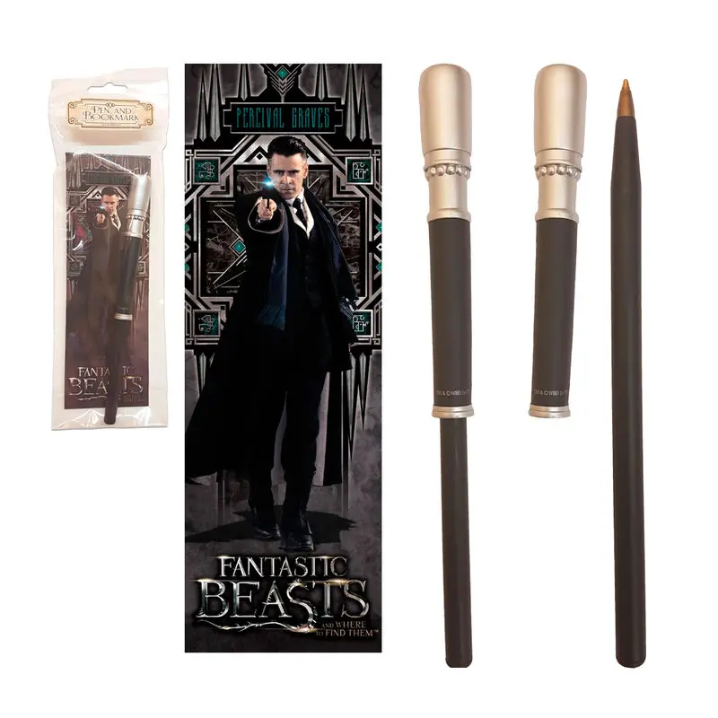 Fantastic Beasts Percival Graves wand pen and bookmark termékfotó