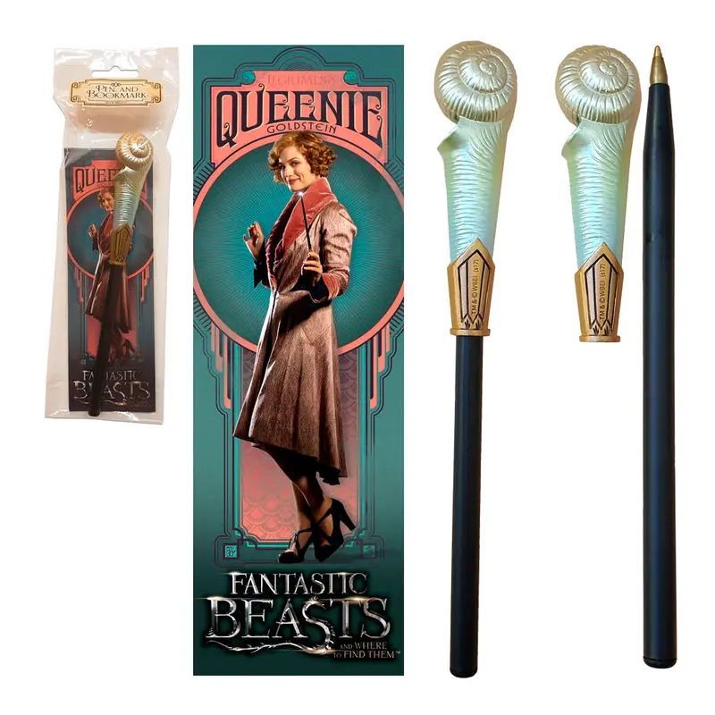 Fantastic Beasts Queenie Goldstein wand pen and bookmark product photo