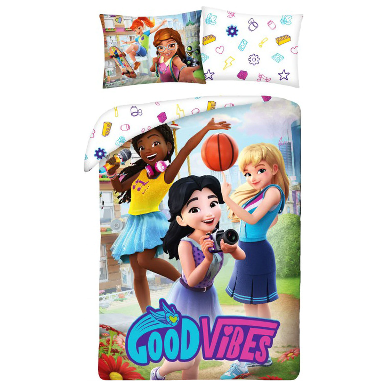 Lego Friends Good Vibes Duvet Cover product photo
