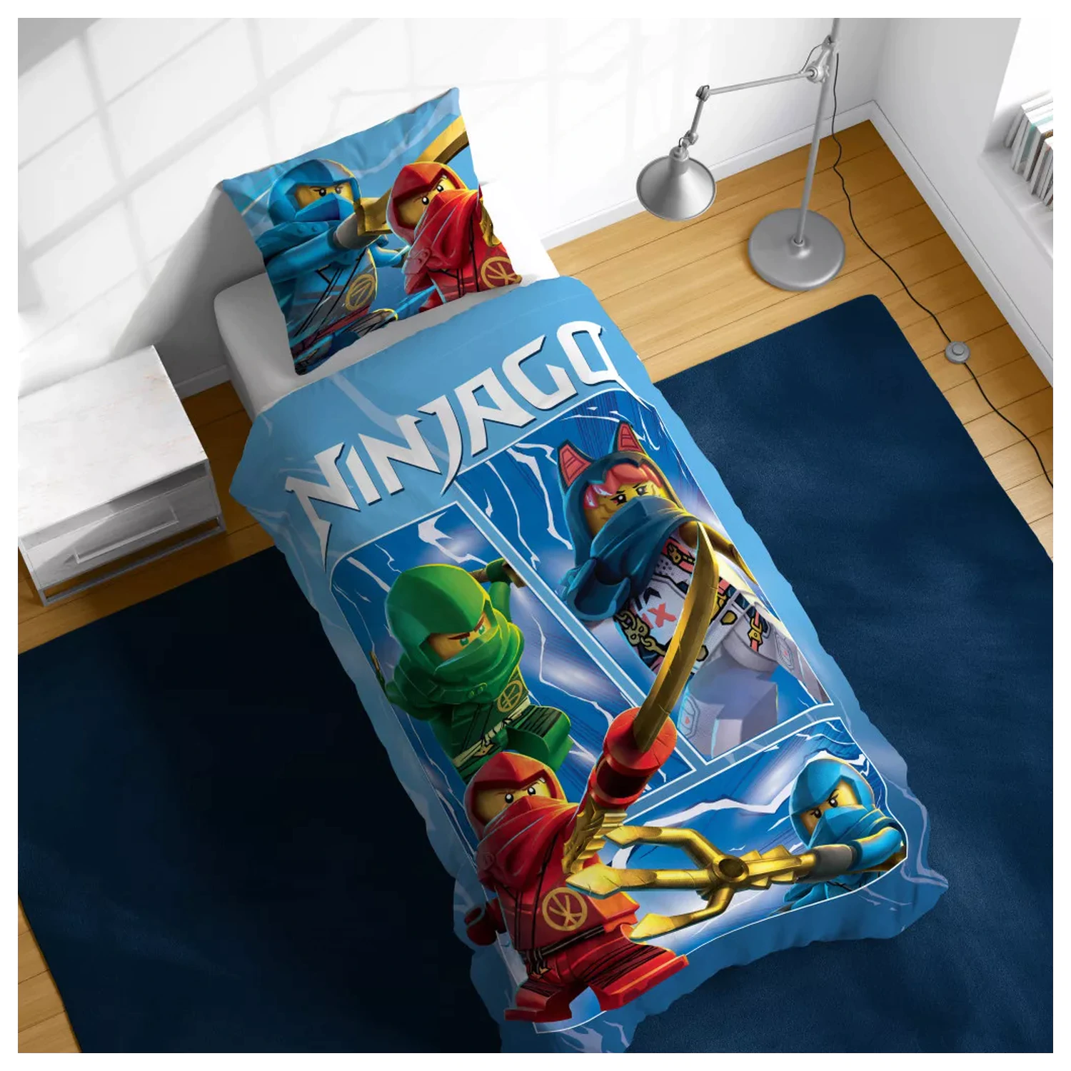 Lego Ninjago Warriors duvet cover 140x200cm, 70x90cm product photo