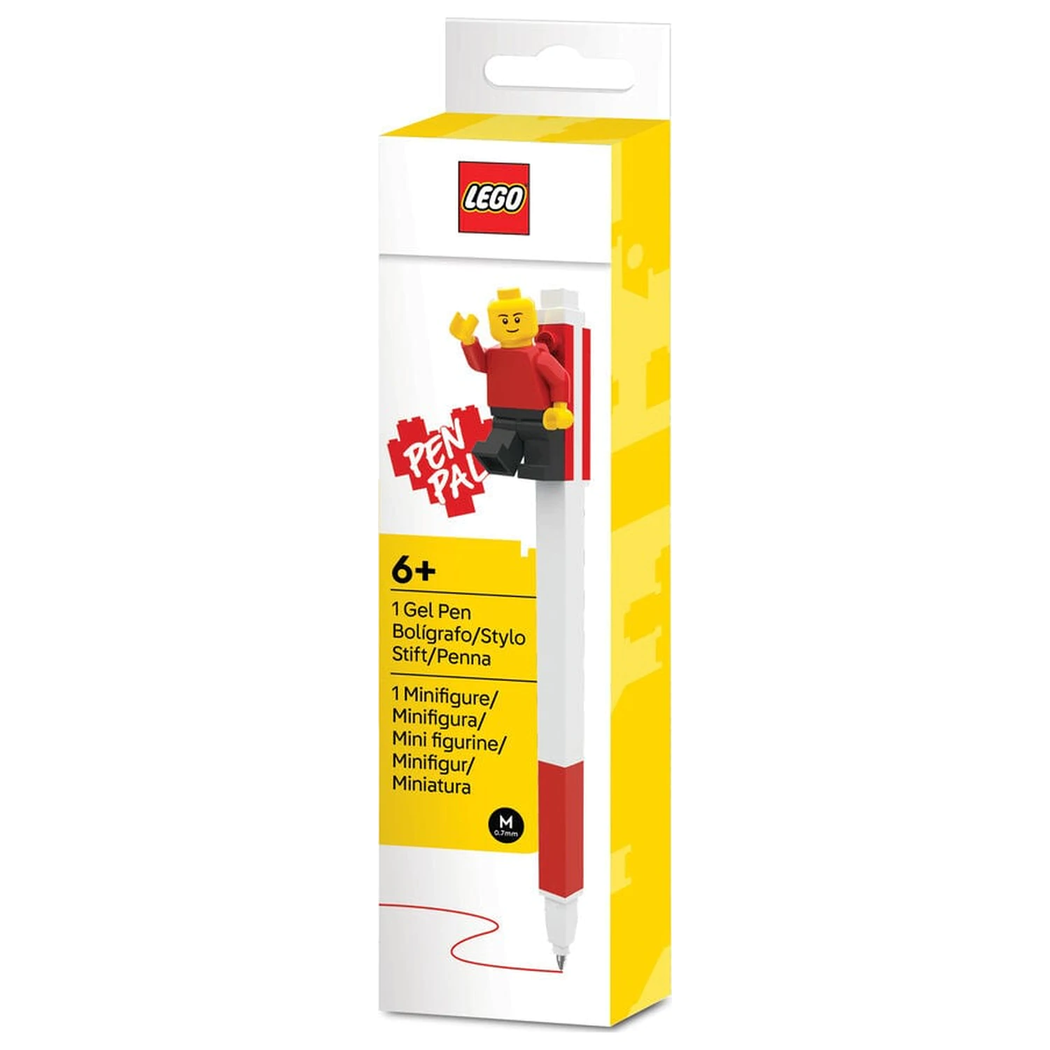 Lego red gel pen with minifigure product photo