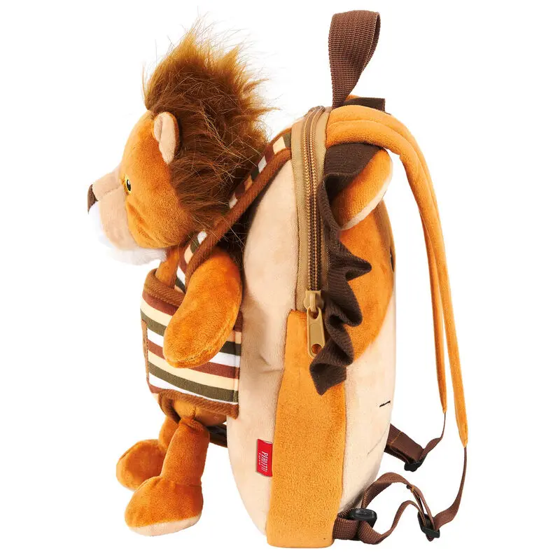 Lenny Lion reversible backpack with plush toy 25cm product photo