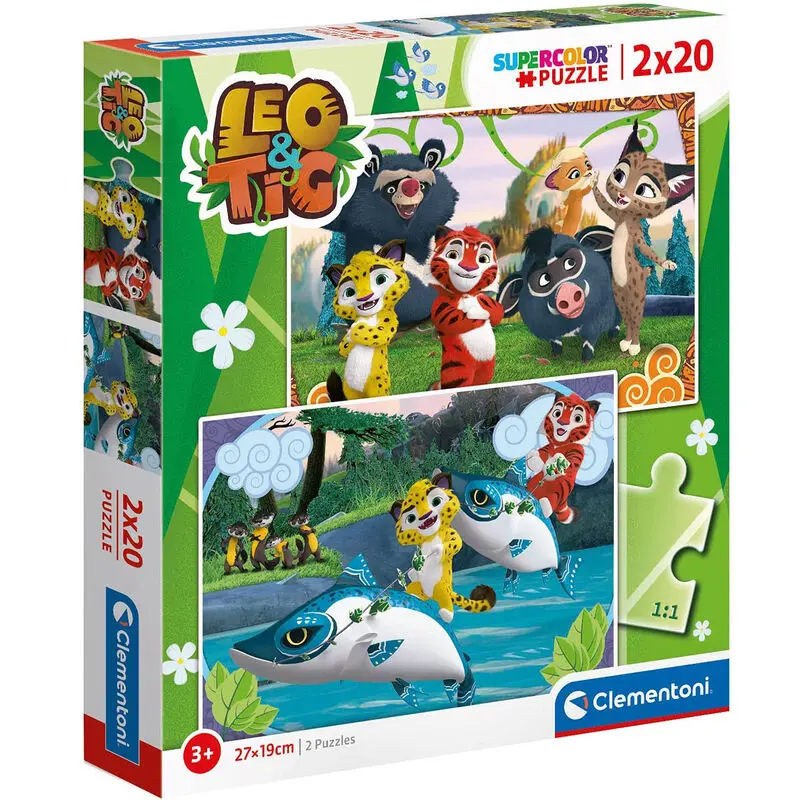 Leo and Tig puzzle 2x20pcs product photo