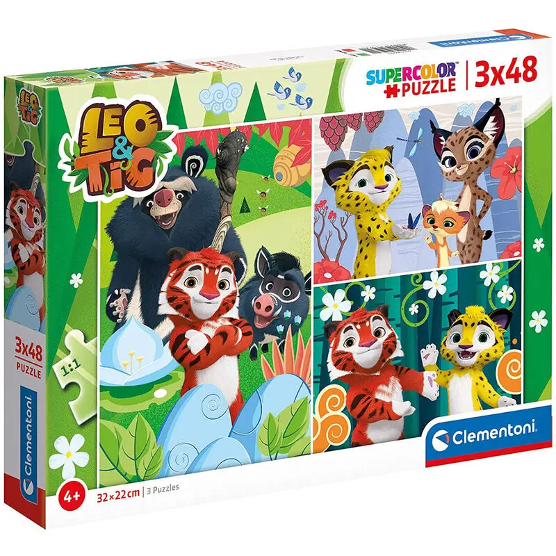 Leo and Tig puzzle 2x48pcs product photo