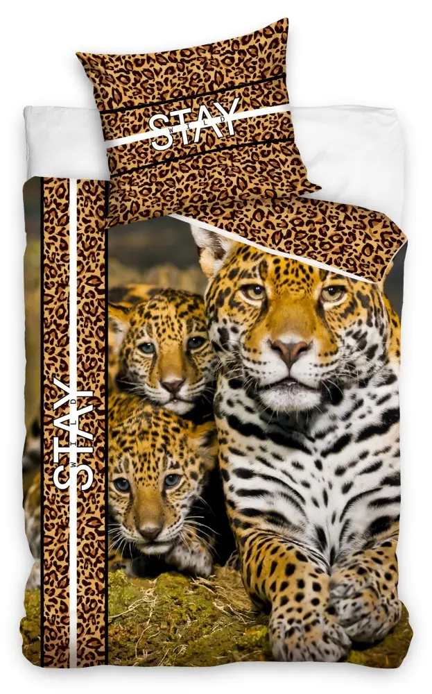 Leopard duvet cover 140×200cm, 70×90 cm product photo