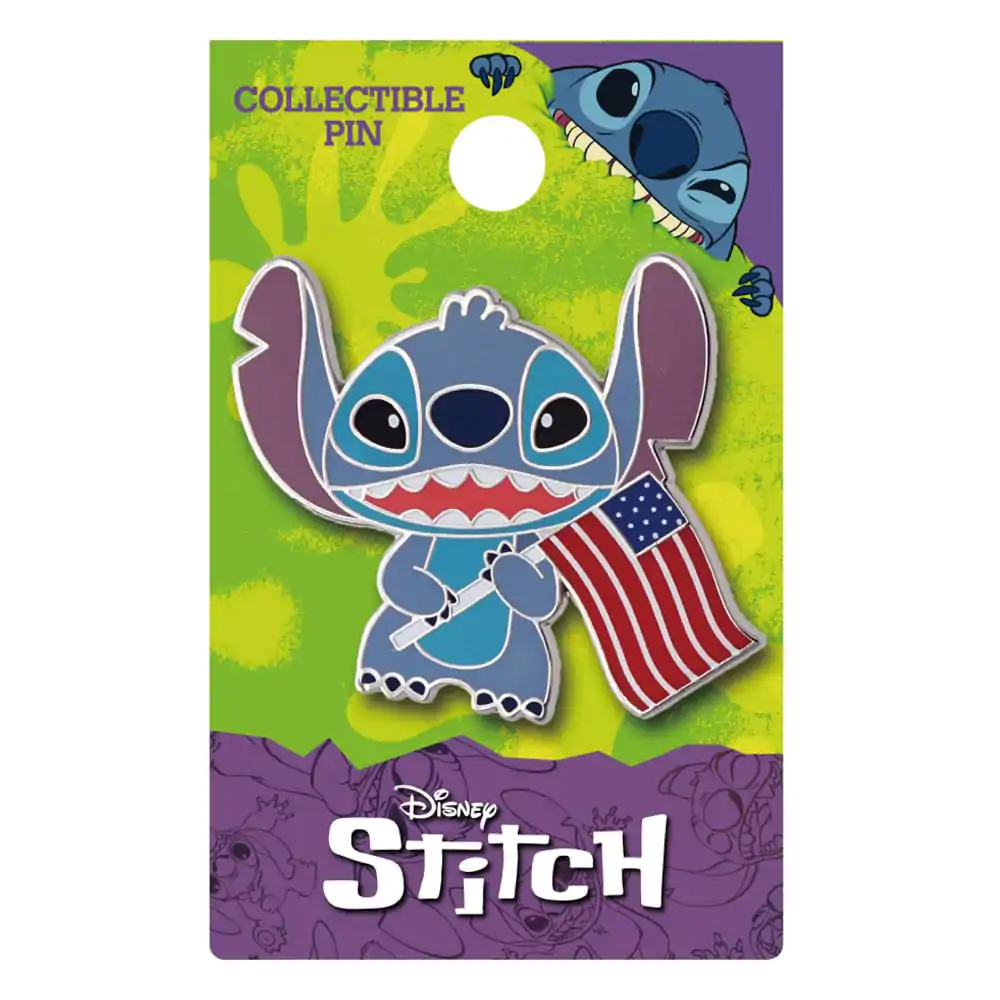 Lilo &amp; Stitch Pin Badge 4th of July Stitch product photo