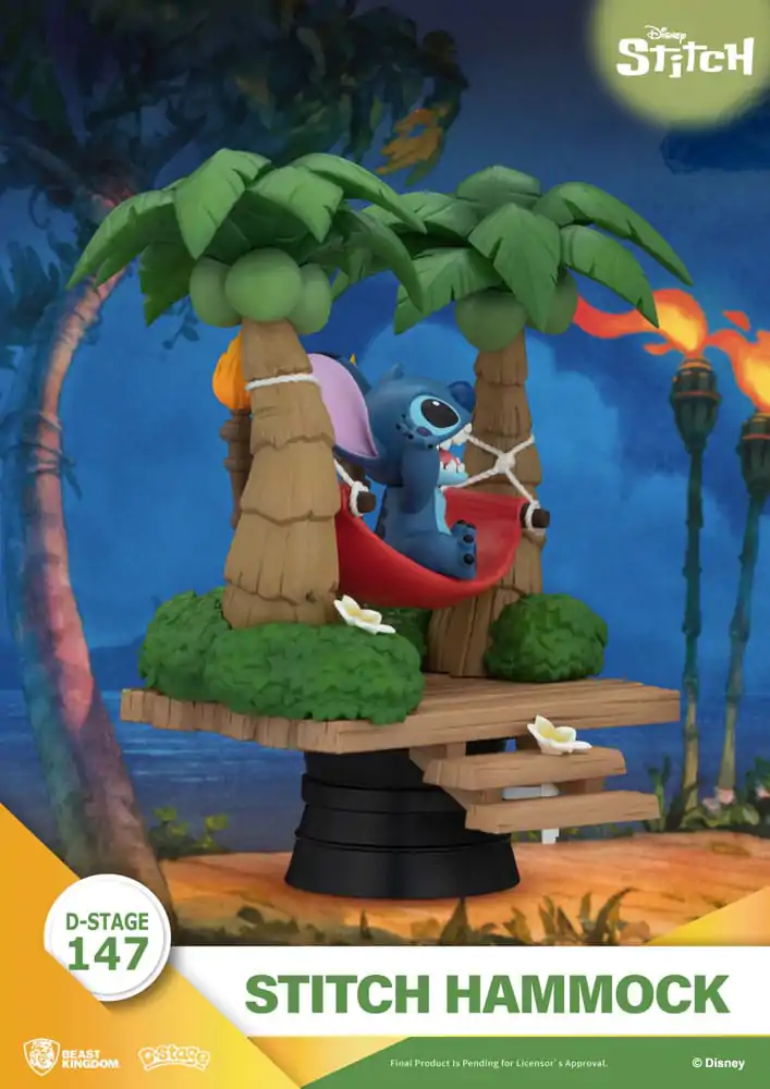 Lilo &amp; Stitch D-Stage PVC Diorama Stitch Hammock 13 cm product photo