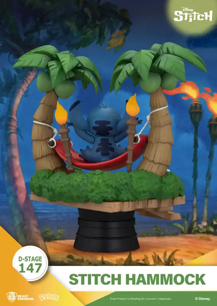 Lilo &amp; Stitch D-Stage PVC Diorama Stitch Hammock 13 cm product photo