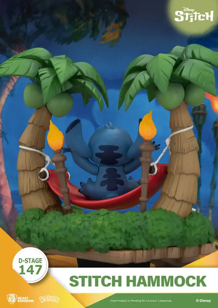 Lilo &amp; Stitch D-Stage PVC Diorama Stitch Hammock 13 cm product photo