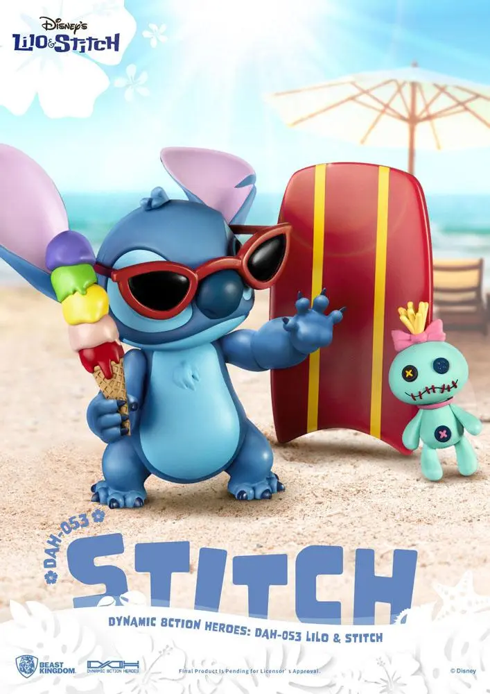 Lilo & Stitch Dynamic 8ction Heroes Action Figure 1/9 Stitch 18 cm termékfotó