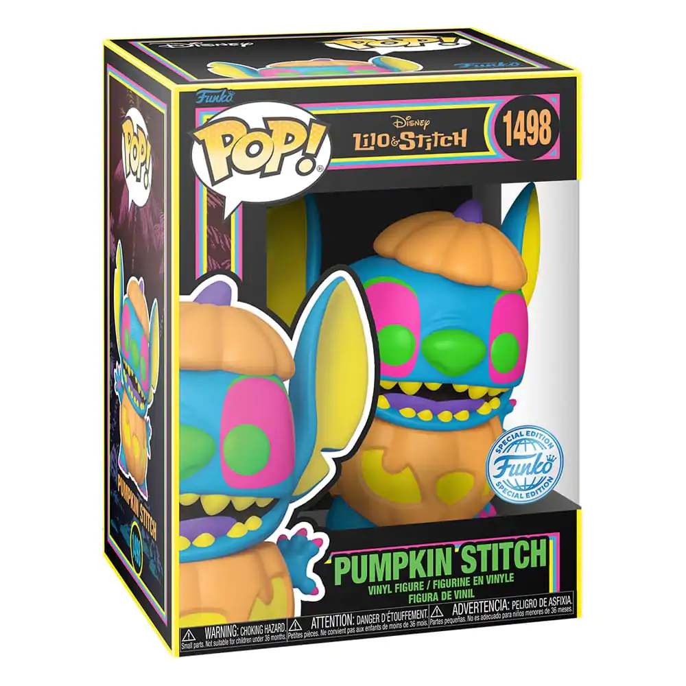 Lilo &amp; Stitch Funko POP! Disney Vinyl Figure Blacklight Pumpkin Stitch 9 cm product photo