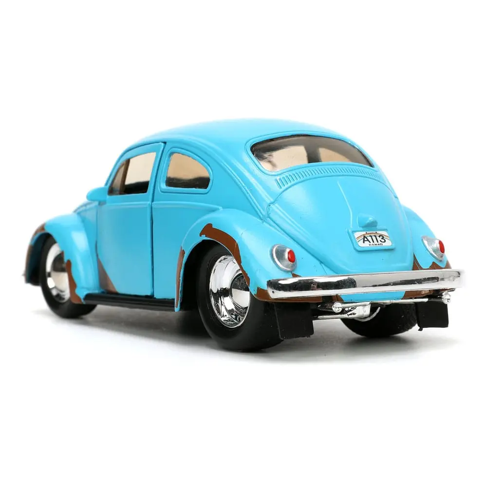 Lilo &amp; Stitch Hollywood Rides Diecast Model 1/32 Blue Volkswagen Beetle with Figure product photo