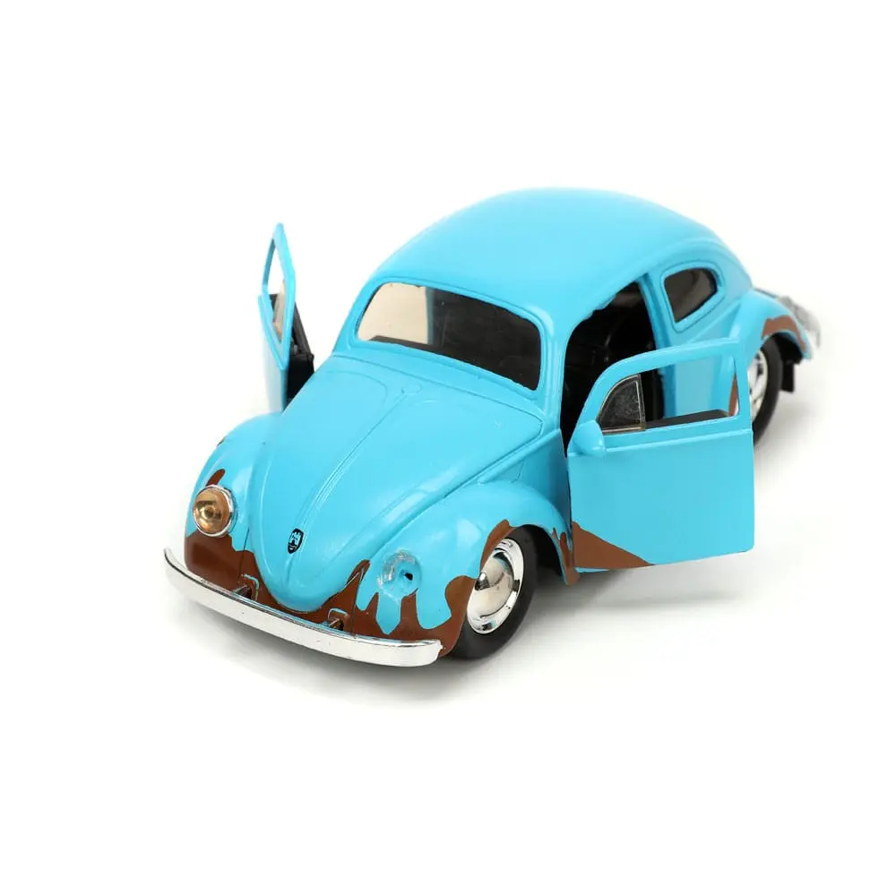 Lilo &amp; Stitch Hollywood Rides Diecast Model 1/32 Blue Volkswagen Beetle with Figure product photo
