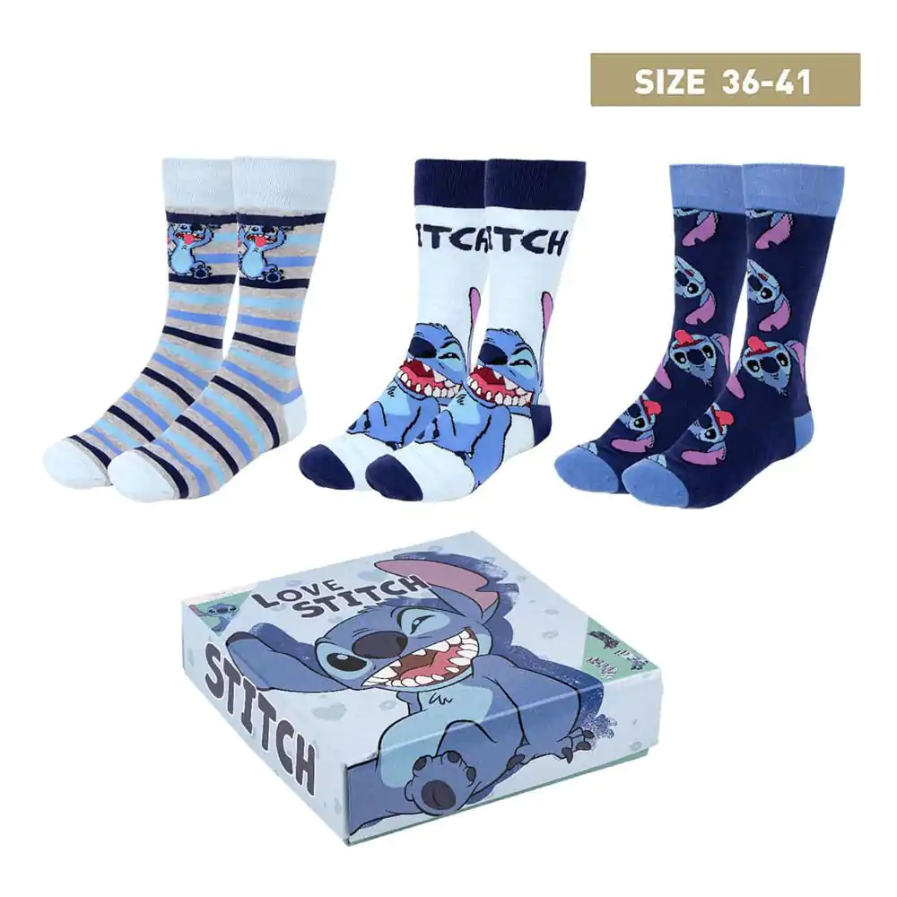 Lilo & Stitch Socks 3-Pack Love Stitch 35-41 termékfotó