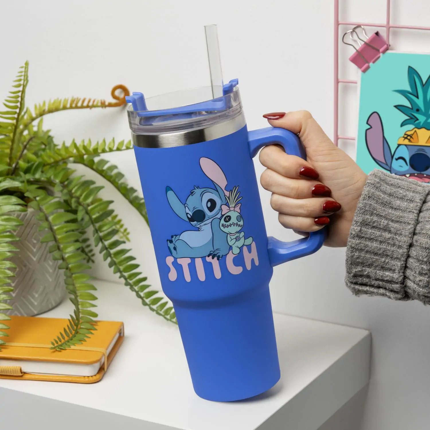 Lilo & Stitch Multiway Travel Cup Stitch Blue product photo