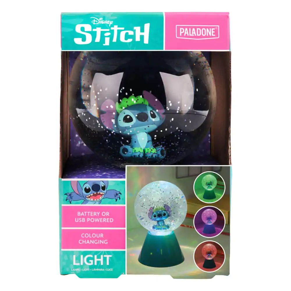 Lilo &amp; Stitch LED-Lamp Stitch Glitter Ball 17 cm product photo