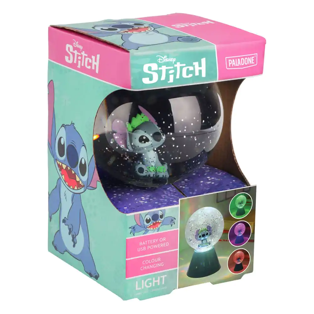 Lilo &amp; Stitch LED-Lamp Stitch Glitter Ball 17 cm product photo