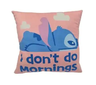 Lilo & Stitch Pillow Stitch I don't do mornings 40 cm product photo