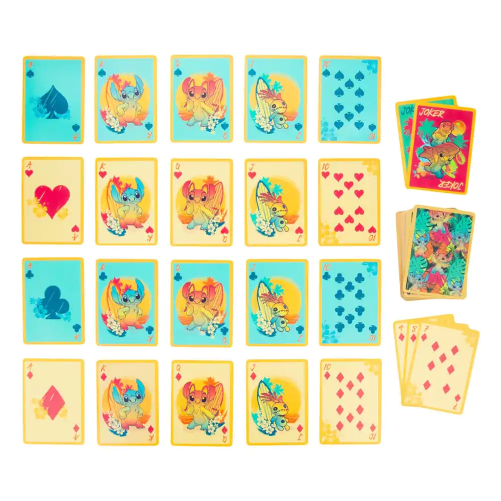 Lilo &amp; Stitch Playing Cards Waterproof product photo