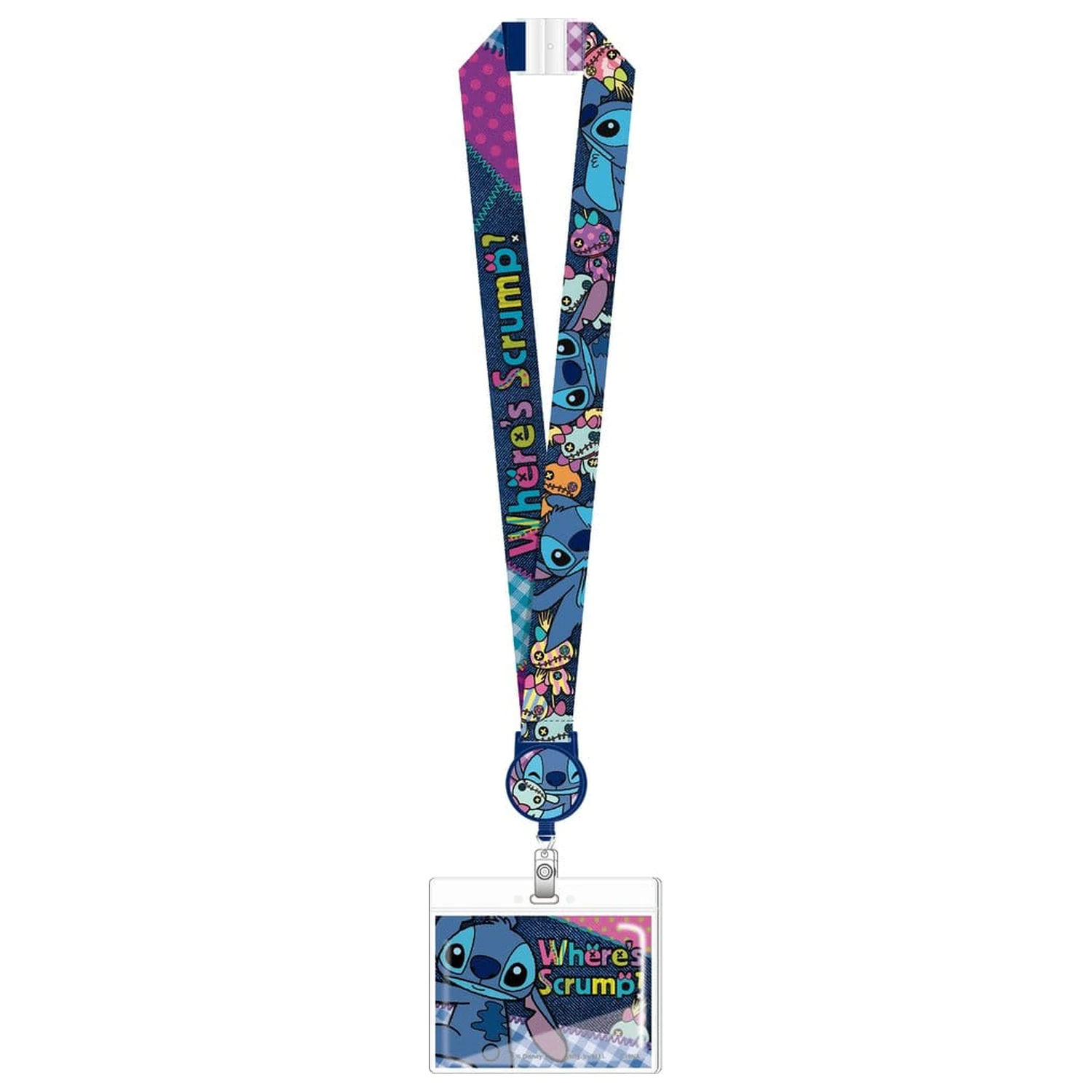 Lilo & Stitch Deluxe Lanyard with Card Holder Stitch Where's Scrump? product photo