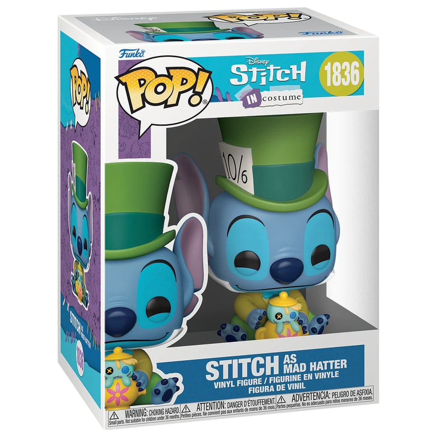 Lilo & Stitch Funko POP! Disney Vinyl Figure Stitch as Mad Hatter 9 cm product photo