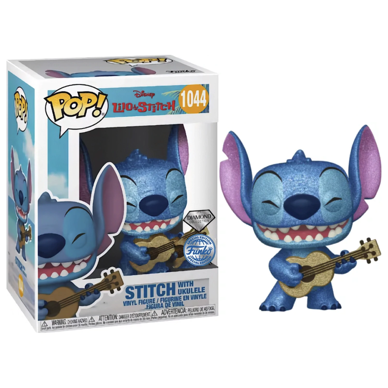 Lilo & Stitch Funko Pop Stitch with Ukulele (Diamond) product photo