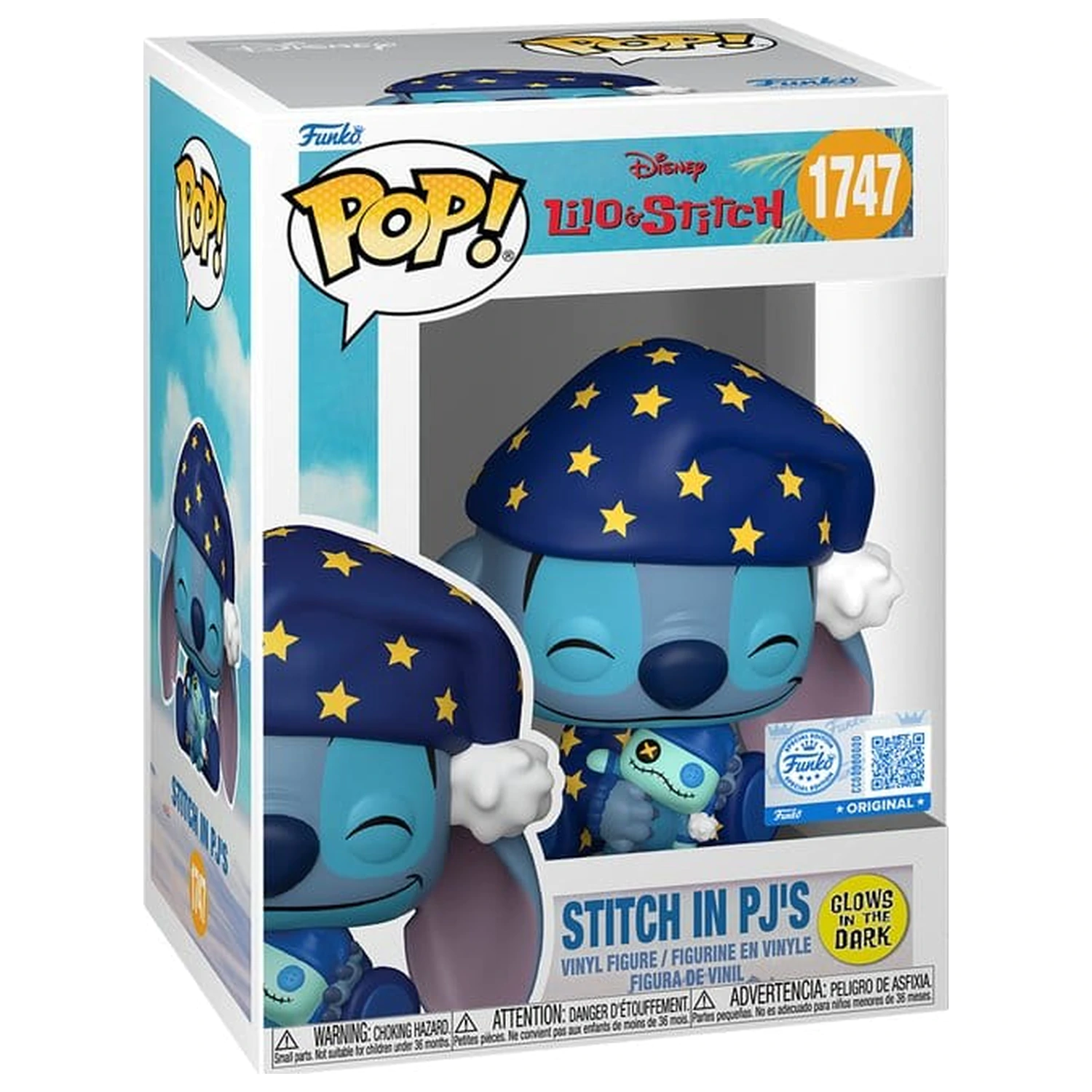 Lilo & Stitch Funko POP! Vinyl Figure Stitch Starry PJs (GW) 9 cm product photo