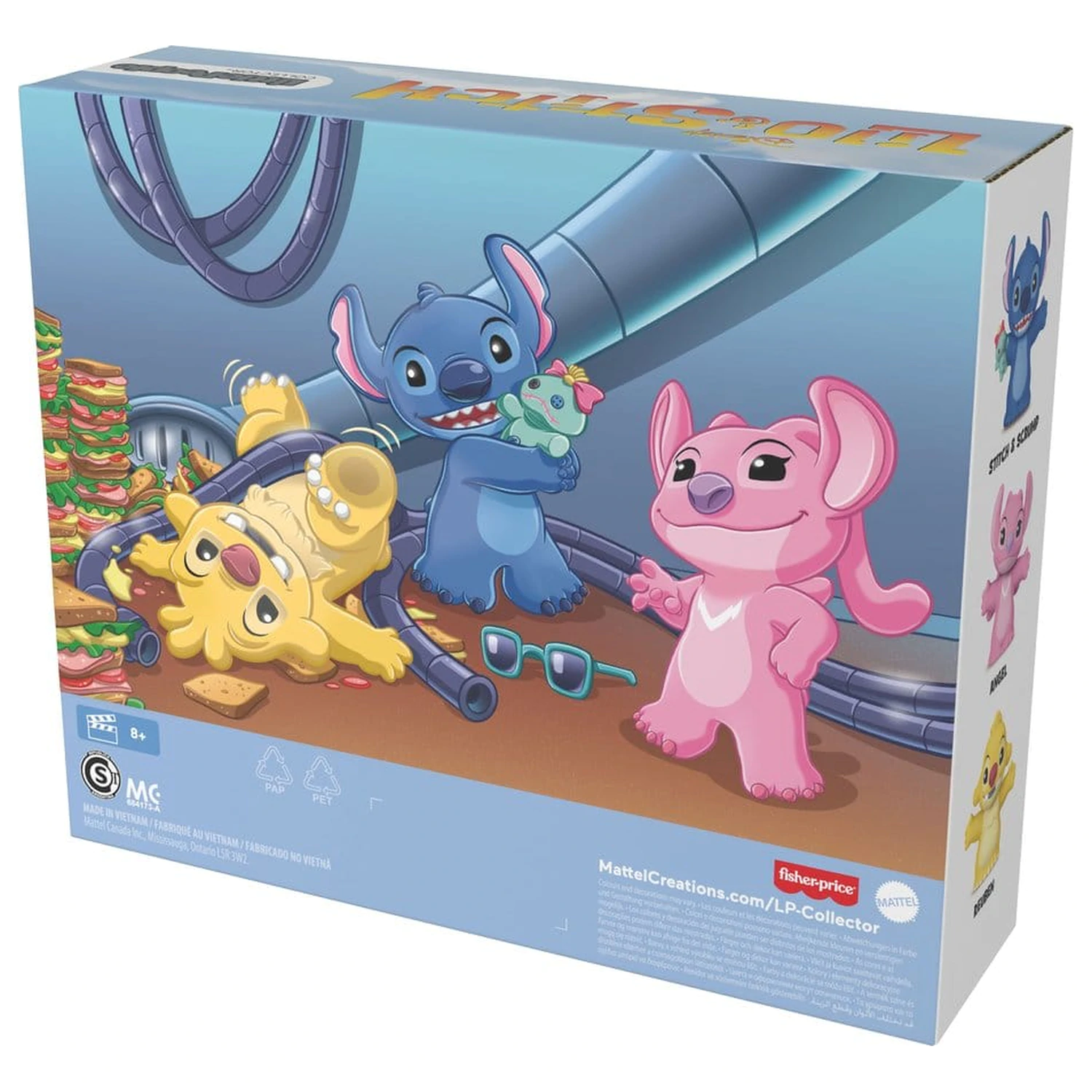 Lilo & Stitch Little People Collector Mini Figure 3-Pack Stitch & The Cousins 7 cm product photo