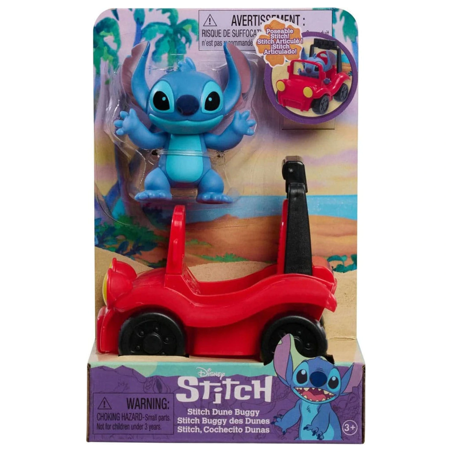 Lilo & Stitch Mini Figure Playset Stitch & beach buggy 7,5 cm product photo