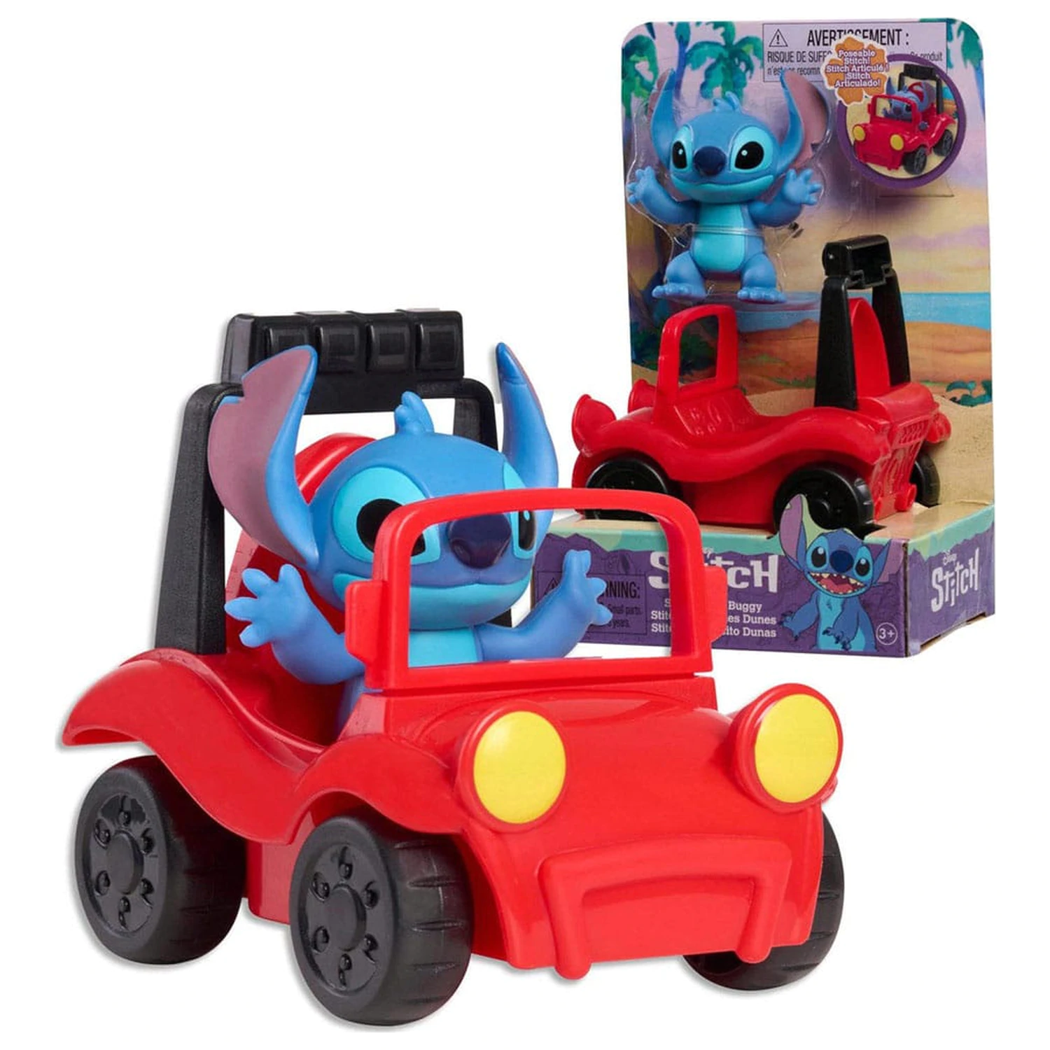 Lilo & Stitch Mini Figure Playset Stitch & beach buggy 7,5 cm product photo