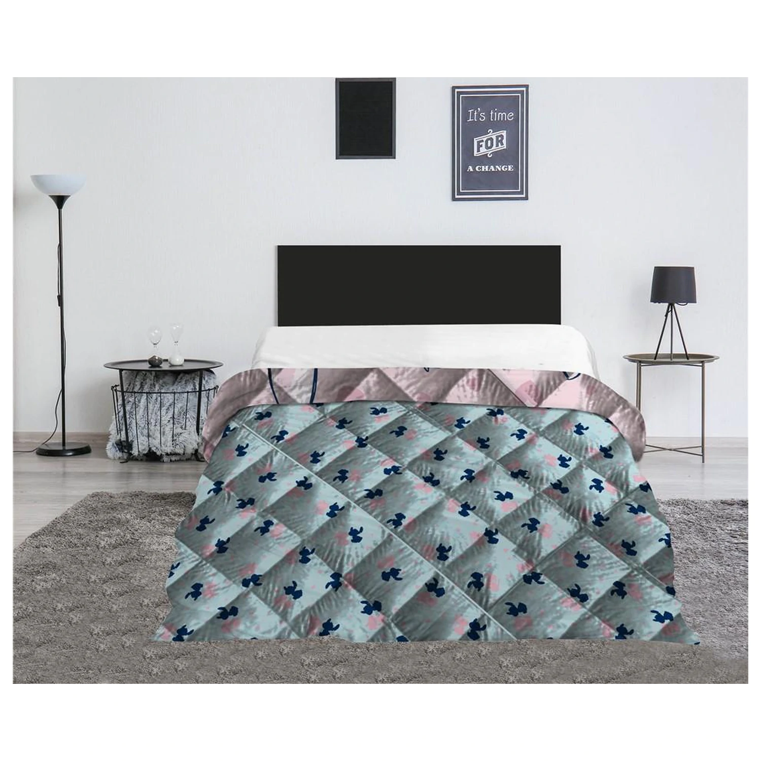 Lilo & Stitch Stitch "Heart" Quilt Cover product photo