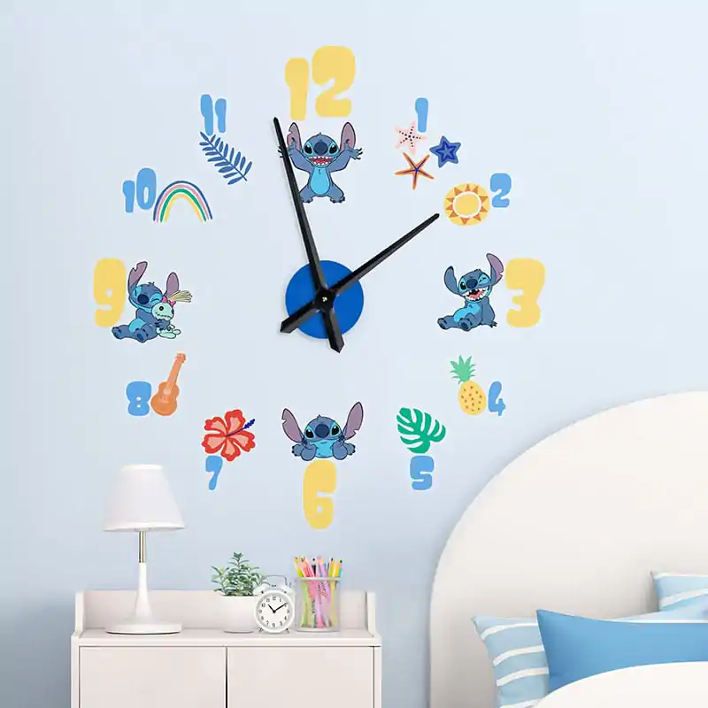 Lilo & Stitch Adhesive Wall Clock Stitch  product photo