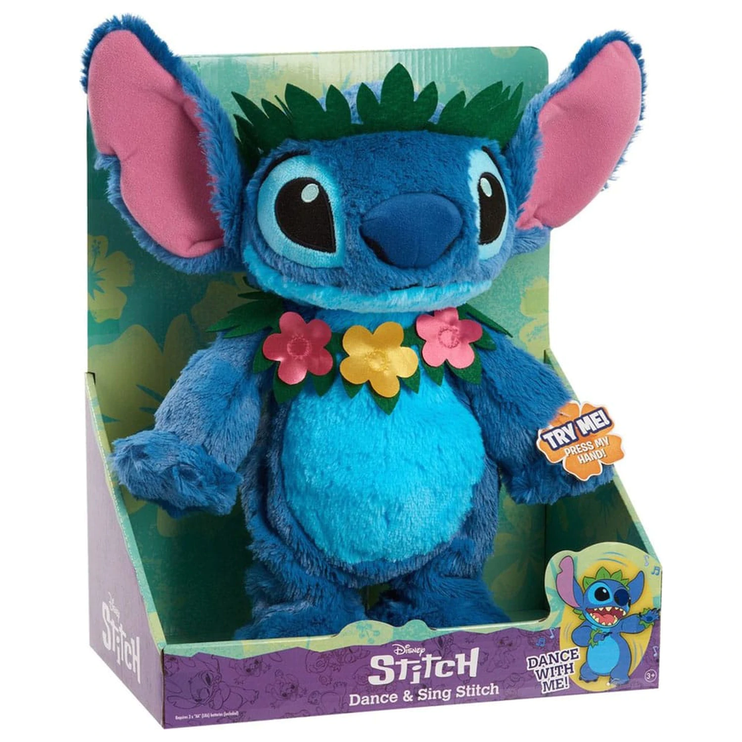 Lilo & Stitch Plush Figure with Dance and Sing Feature Stitch 38 cm product photo