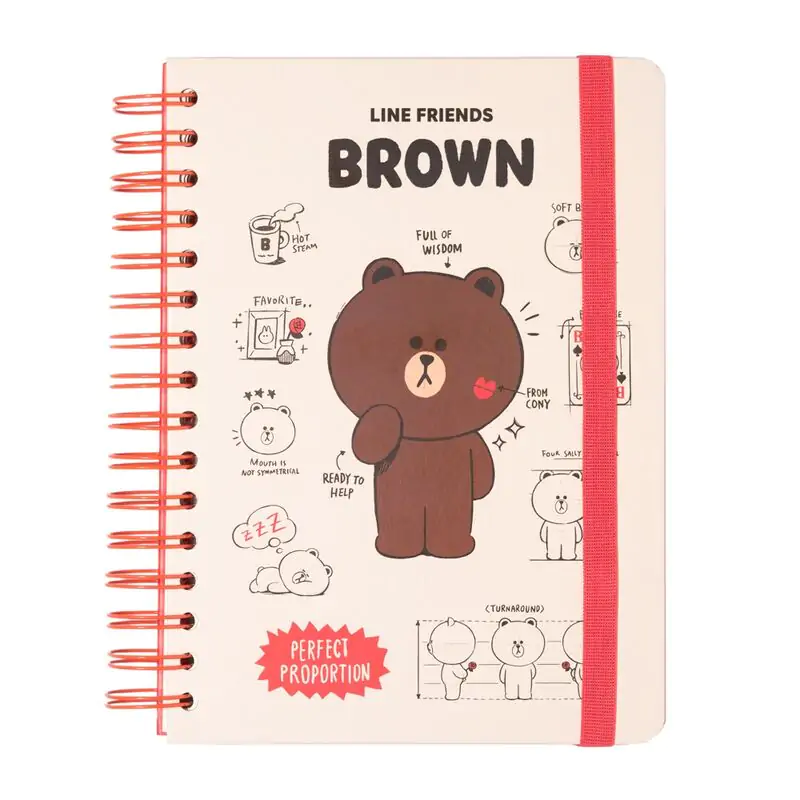 Line Friends A5 notebook termékfotó