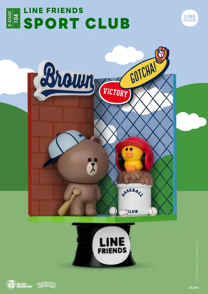 Line Friends D-Stage PVC Diorama Sport Club Closed Box Version 16 cm product photo