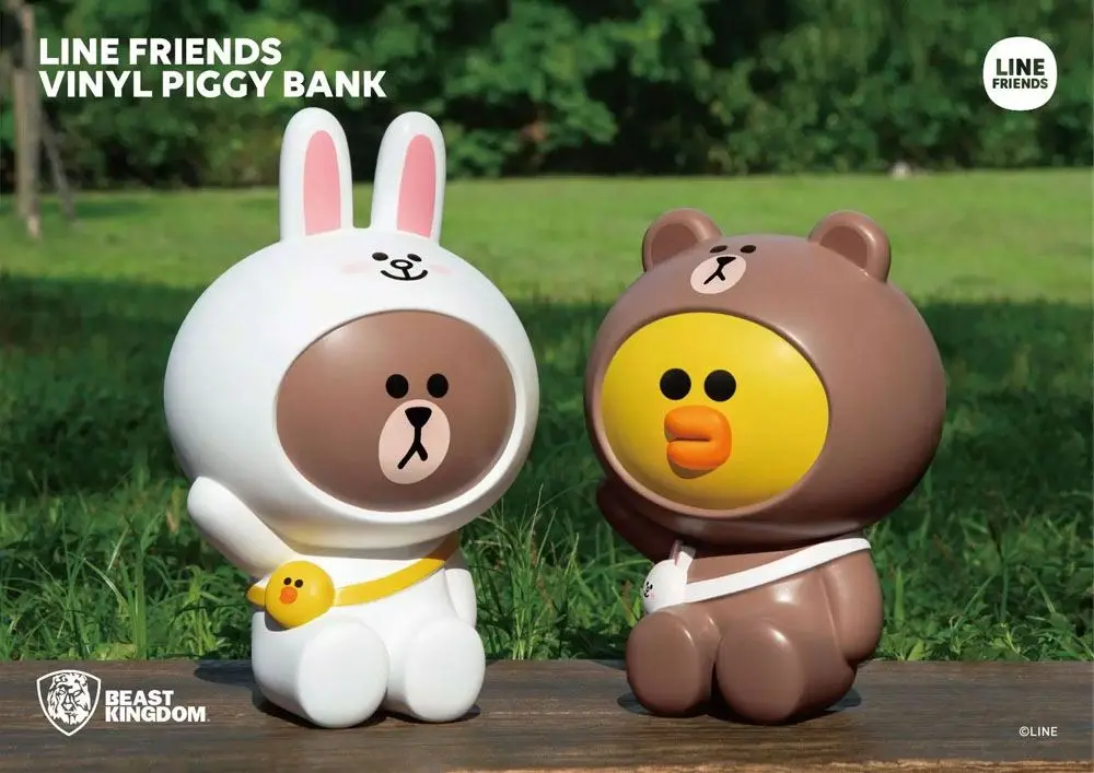 Line Friends Series Vinyl Piggy Bank Brown Costume Sally 34 cm product photo