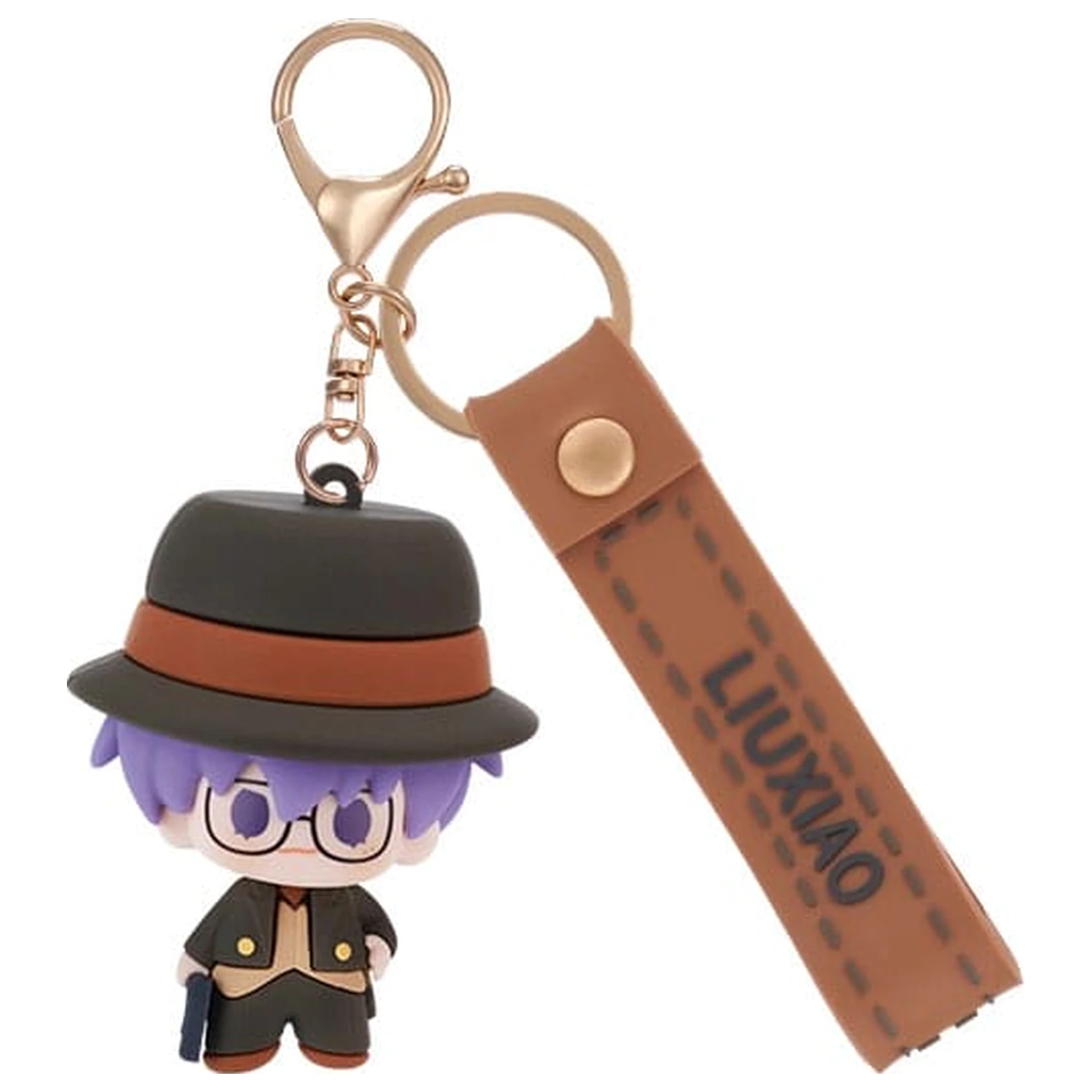 Link Click Rubber Keychain Liu Xiao 6 cm  product photo