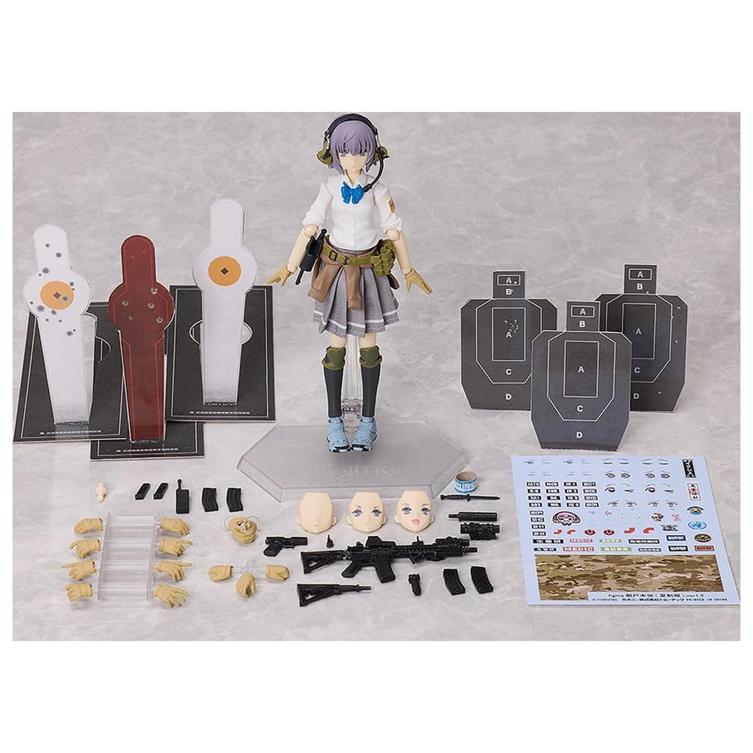 Little Armory figma Action Figure Miyo Asato: Summer Uniform ver. 1.5 13 cm product photo