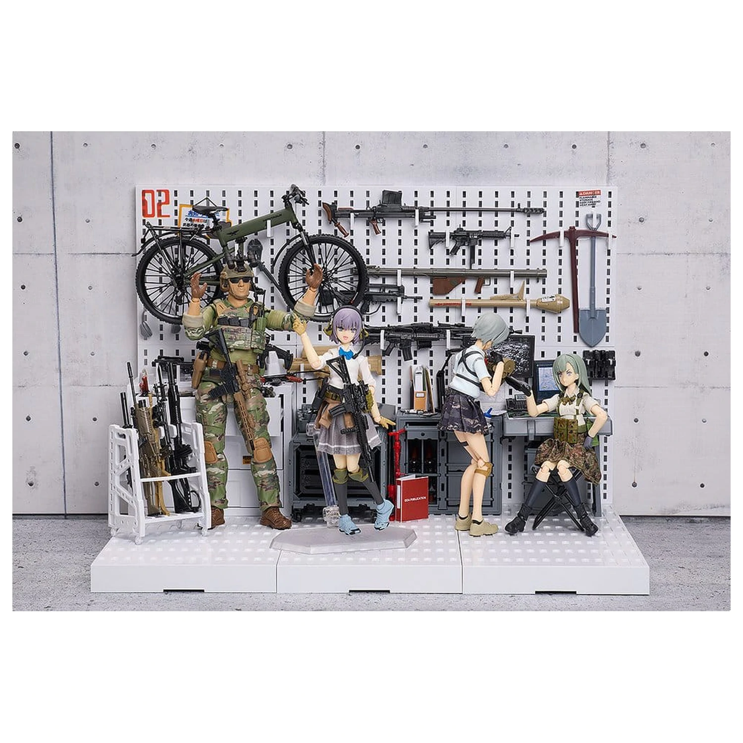 Little Armory figma Action Figure Miyo Asato: Summer Uniform ver. 1.5 13 cm product photo