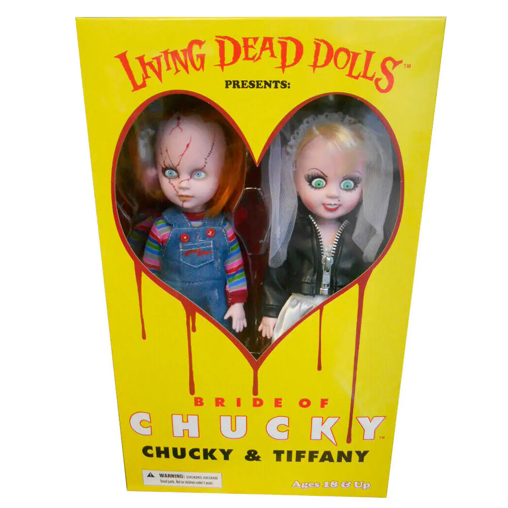 Living Dead Dolls Chucky and Tifanny pack 2 figures 25cm product photo