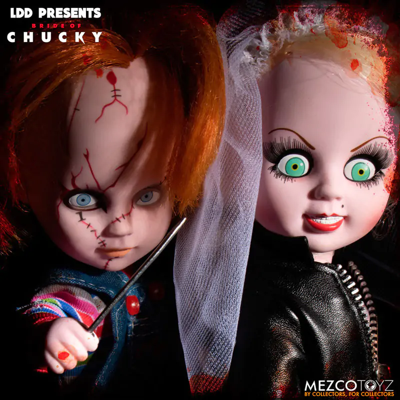 Living Dead Dolls Chucky and Tifanny pack 2 figures 25cm product photo