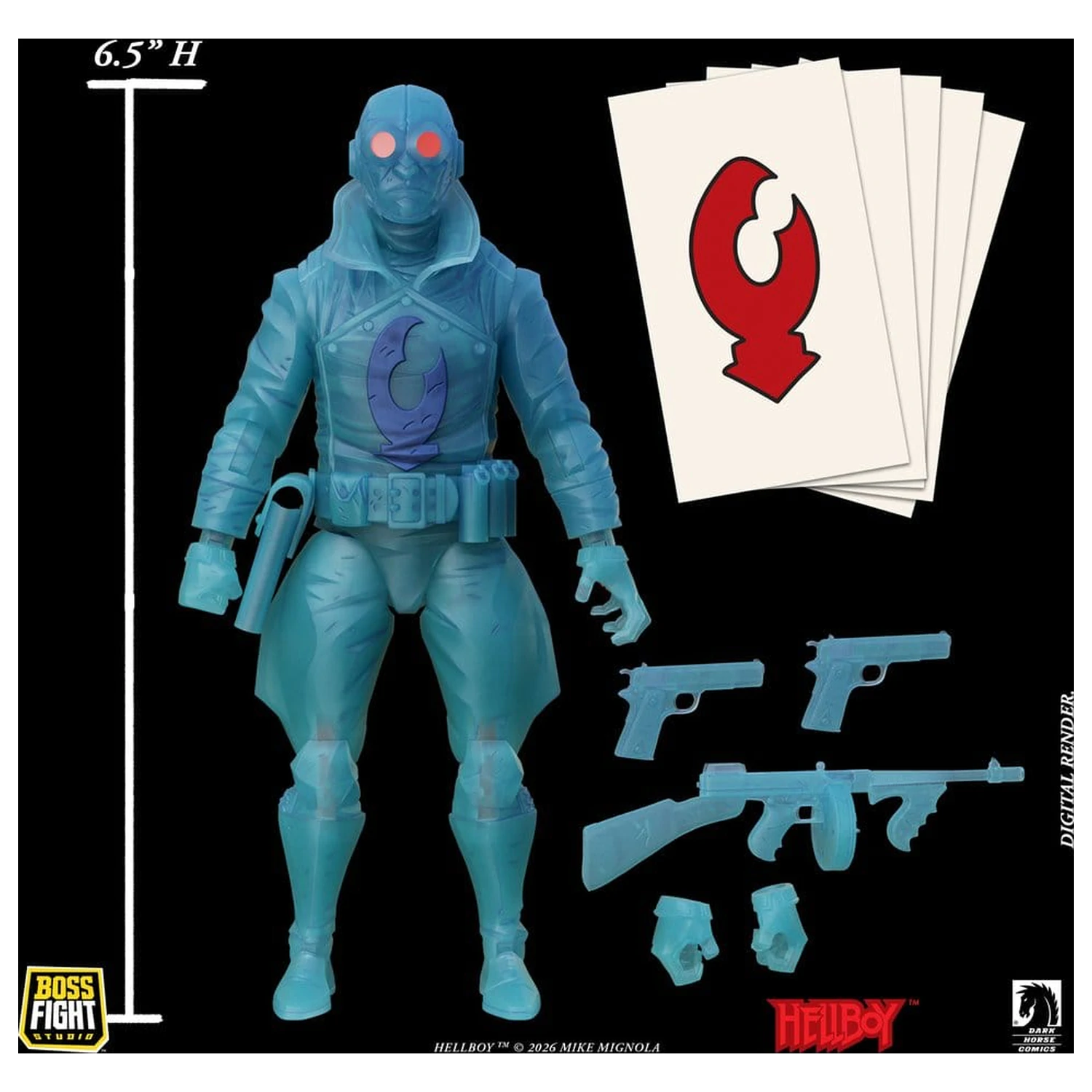 Lobster Johnson 1/12 Action Figure The Ghost of Lobster Johnson (Limited Edition) 17 cm product photo