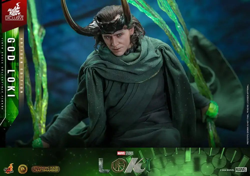 Loki DX Action Figure 1/6 God Loki Artisan Edition Hot Toys Exclusive 31 cm product photo
