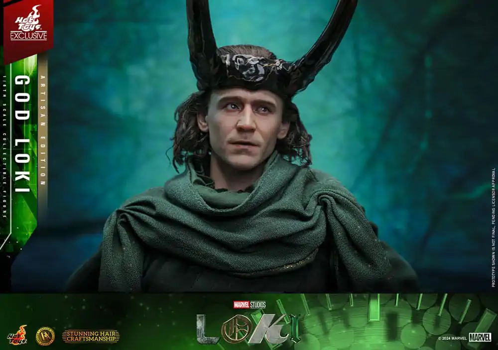 Loki DX Action Figure 1/6 God Loki Artisan Edition Hot Toys Exclusive 31 cm product photo