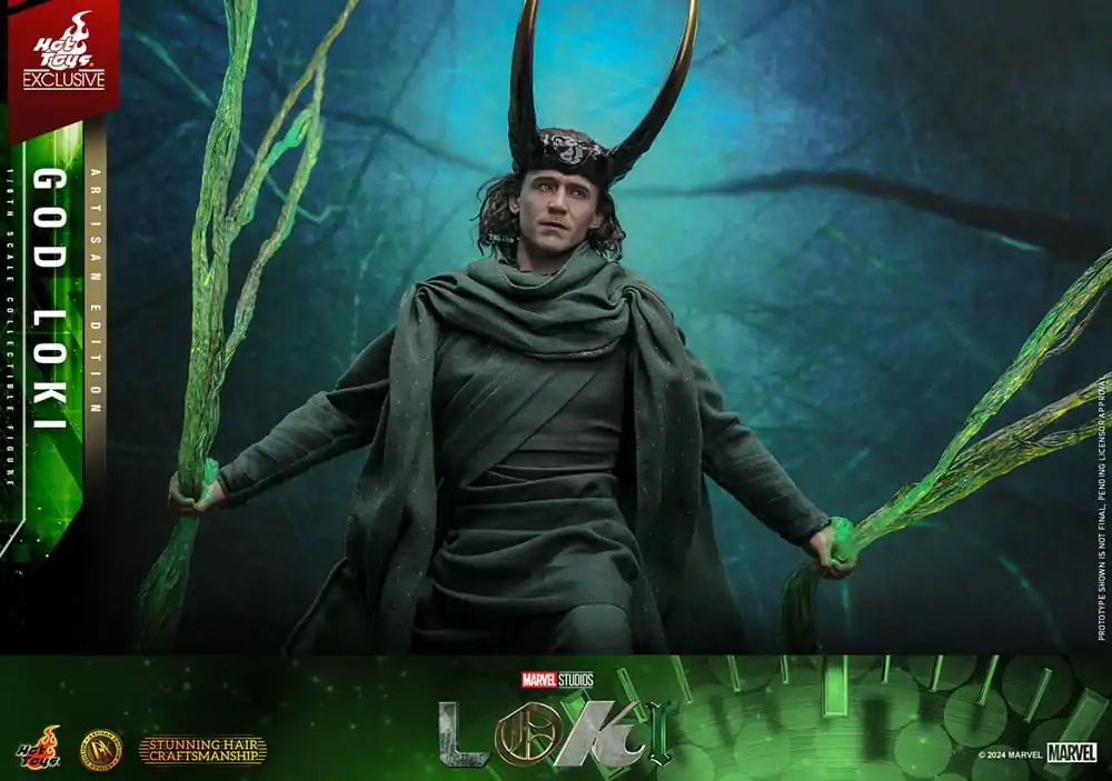 Loki DX Action Figure 1/6 God Loki Artisan Edition Hot Toys Exclusive 31 cm product photo
